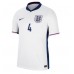 Camisa de time de futebol Inglaterra Declan Rice #4 Replicas 1º Equipamento Europeu 2024 Manga Curta